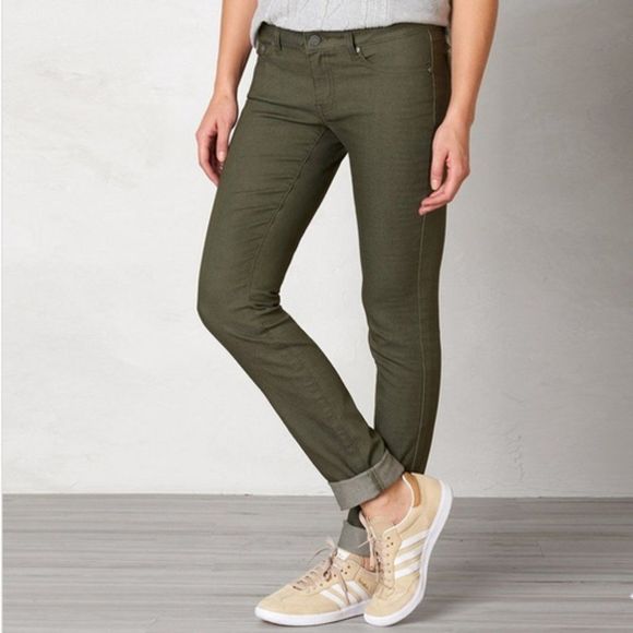 prAna Kara Jeans, Cargo Green, Size 2/26 - Picture 1 of 11